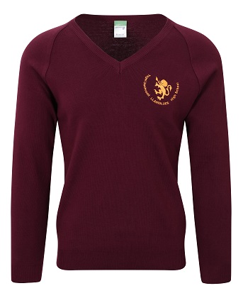 Maroon V Neck Pullover (Child)